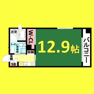 リバーフロントレジデンス【2階】の間取り