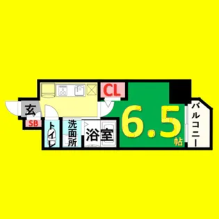 エステムコート名古屋新栄Ⅲグローリィ【7階】の間取り
