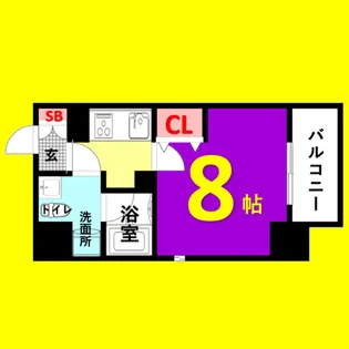 アクアヒルズ【4階】の間取り