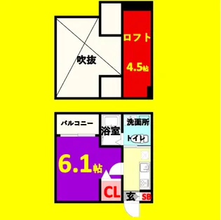 LOUP DE MER 庄内緑地公園【1階】の間取り