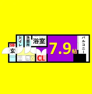 シエルブルー栄【4階】の間取り