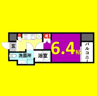 シエルブルー栄【8階】の間取り