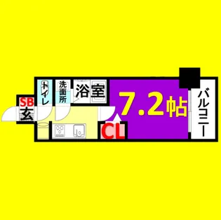 アドバンス名古屋モクシー【2階】の間取り