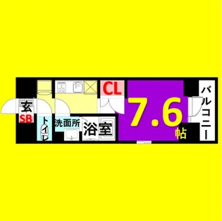 エスリード大須プレシア【7階】の間取り