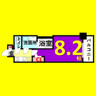 エスリード新栄プライム【11階】の間取り