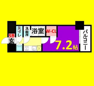 エスリード新栄グラティア【5階】の間取り