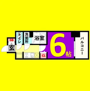 アステリ鶴舞トゥリア【7階】の間取り