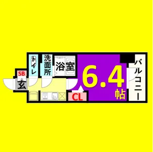 アステリ鶴舞ディオ【3階】の間取り