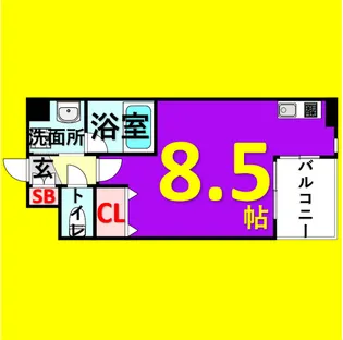 CITY SPIRE 名駅北【8階】の間取り