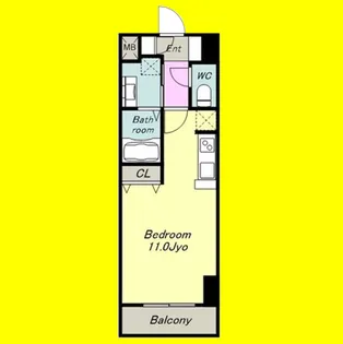 フローラ草平【802号室】の間取り