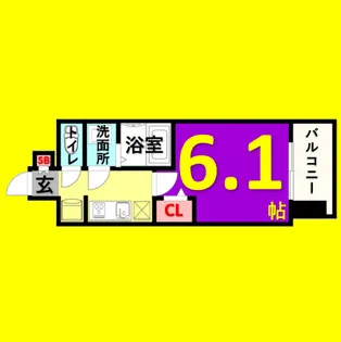 プレサンス大須観音フィエスタ【15階】の間取り