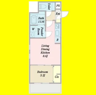 Lino'a栄生(リノアサコウ)【1階】の間取り