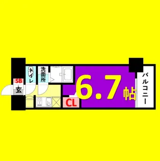 プレサンス上前津エレスタ【2階】の間取り