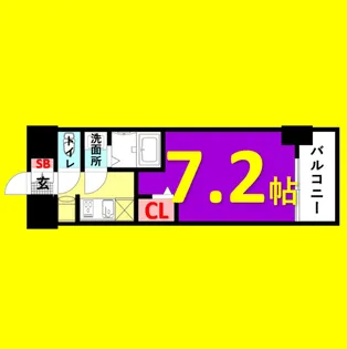 プレサンス上前津エレスタ【5階】の間取り