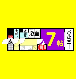 プレサンス上前津エレスタ【6階】の間取り