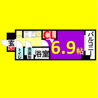 プレサンス上前津エレスタ【6階】の間取り