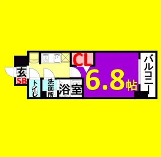 プレサンス上前津エレスタ【13階】の間取り