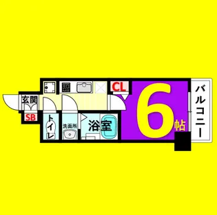 ディアレイシャス名古屋浄心【15階】の間取り