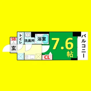 SHOKEN Residence 名古屋〈太閤通〉【2階】の間取り
