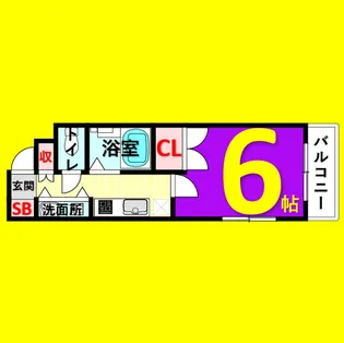 CREA花の木【7階】の間取り