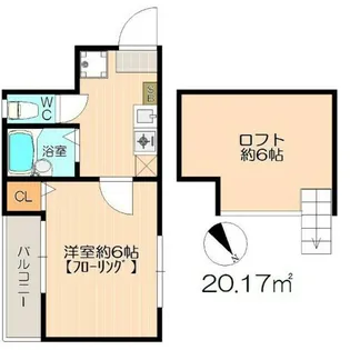 stage枇杷島【105号室】の間取り