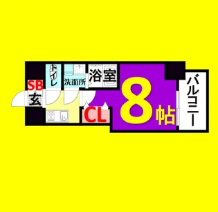 S-RESIDENCE庄内通North【9階】の間取り