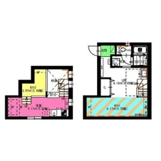 G-CUBE OZONE(ジーキューブ オオゾネ)【103号室】の間取り