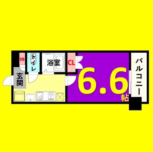 パルティール御器所【13階】の間取り