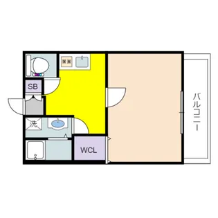 CENT FORCE YOBITSUGI 南棟【1階】の間取り