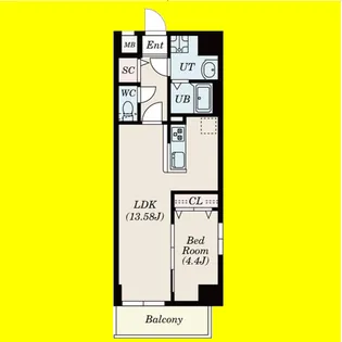 Primal千種stelo【2階】の間取り
