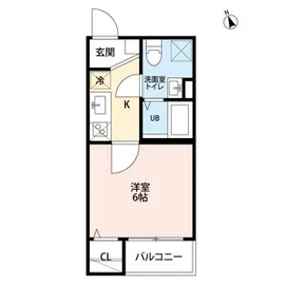 ジャルダン黒川(ジャルダンクロカワ)【303号室】の間取り