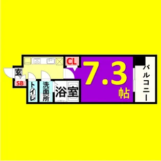 S-FORT大須観音【14階】の間取り