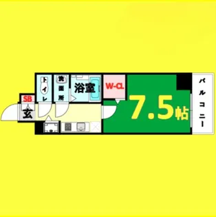 エスリード上前津LIVIA【3階】の間取り