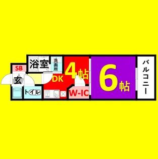エステムコート名古屋鶴舞シエル【3階】の間取り