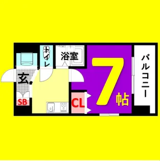 パークフラッツ金山【11階】の間取り