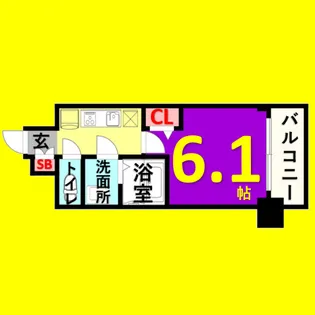 プレサンス丸の内アドブル【3階】の間取り