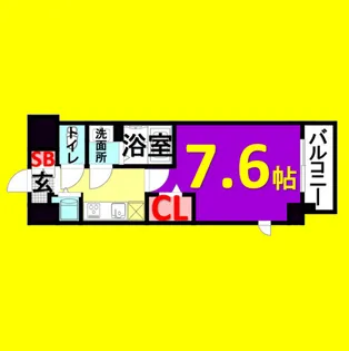 プレサンス久屋大通公園エアリー【11階】の間取り