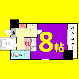 ル・ブルー鶴舞【5階】の間取り