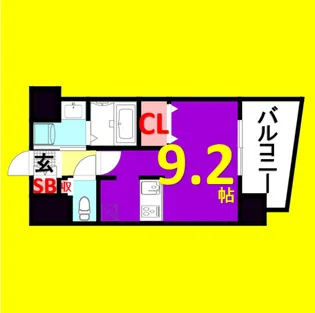 プレサンス新栄リミックス【9階】の間取り