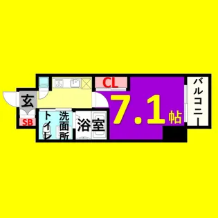 ライブコート千種【11階】の間取り