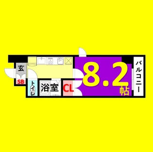 プログレッソ鶴舞【6階】の間取り