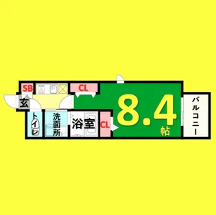 パルティール大曽根【9階】の間取り