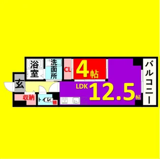 Primal千種stelo【5階】の間取り