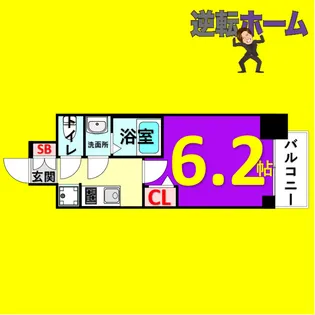 メイクスアート大曽根【8階】の間取り