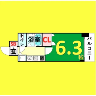 プレサンス大須観音駅前サクシード【8階】の間取り