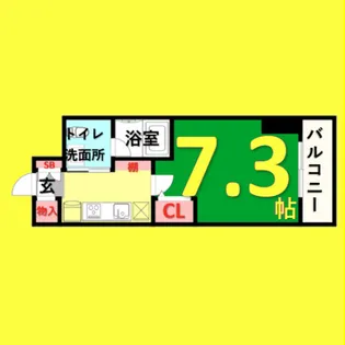リヴシティ栄【4階】の間取り