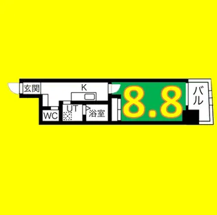 N apartment【5階】の間取り