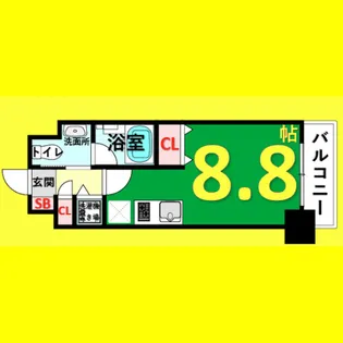 glanz【9階】の間取り