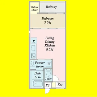 MOVE中村公園KRONE(クローネ)【2階】の間取り