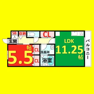 Auberge Nagoya【2階】の間取り